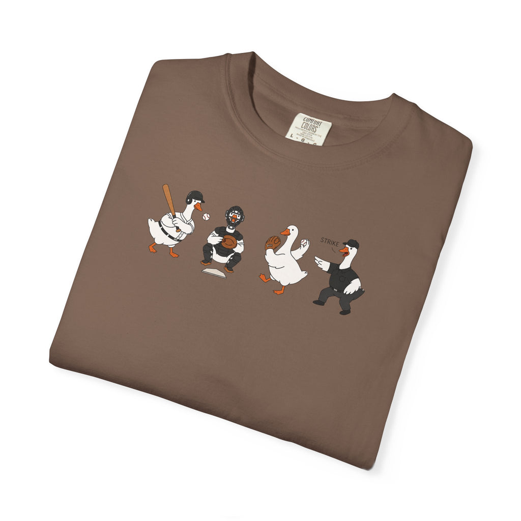 Vintage Baseball Players Graphic T-Shirt — Cute Retro Dugout Illustration
