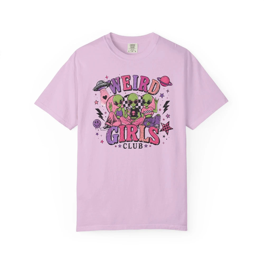 Weird Girls Club T-Shirt — Retro Alien Skull Graphic Tee