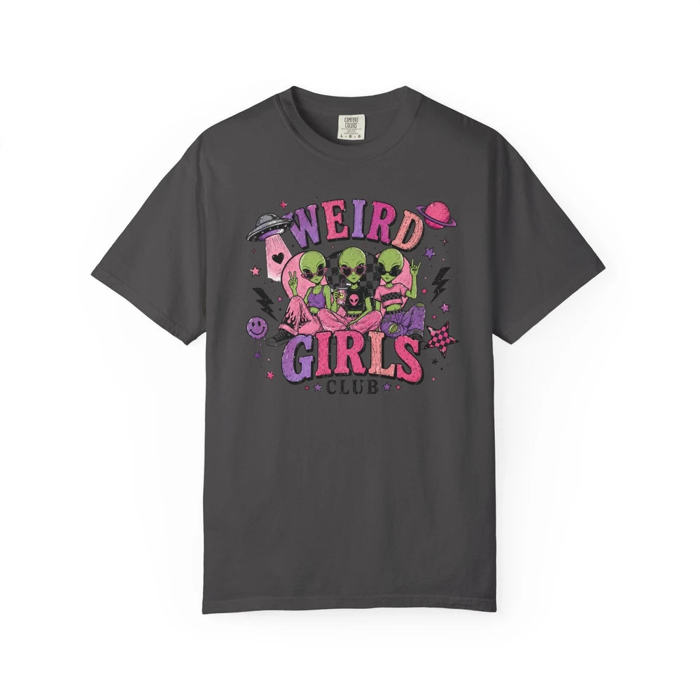 Weird Girls Club T-Shirt — Retro Alien Skull Graphic Tee