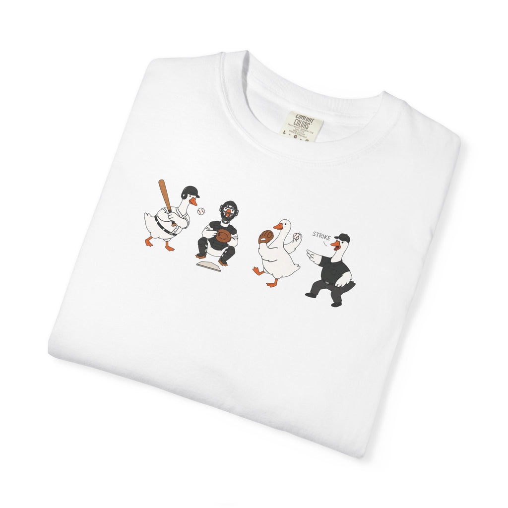 Vintage Baseball Players Graphic T-Shirt — Cute Retro Dugout Illustration