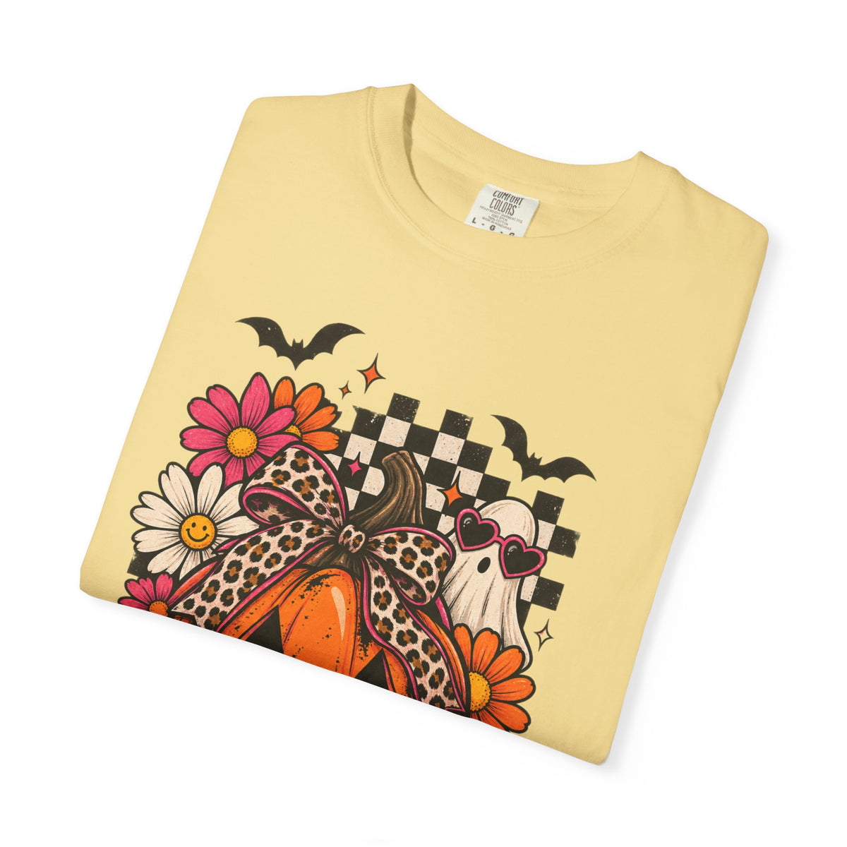 Halloween Pumpkin Floral T-Shirt