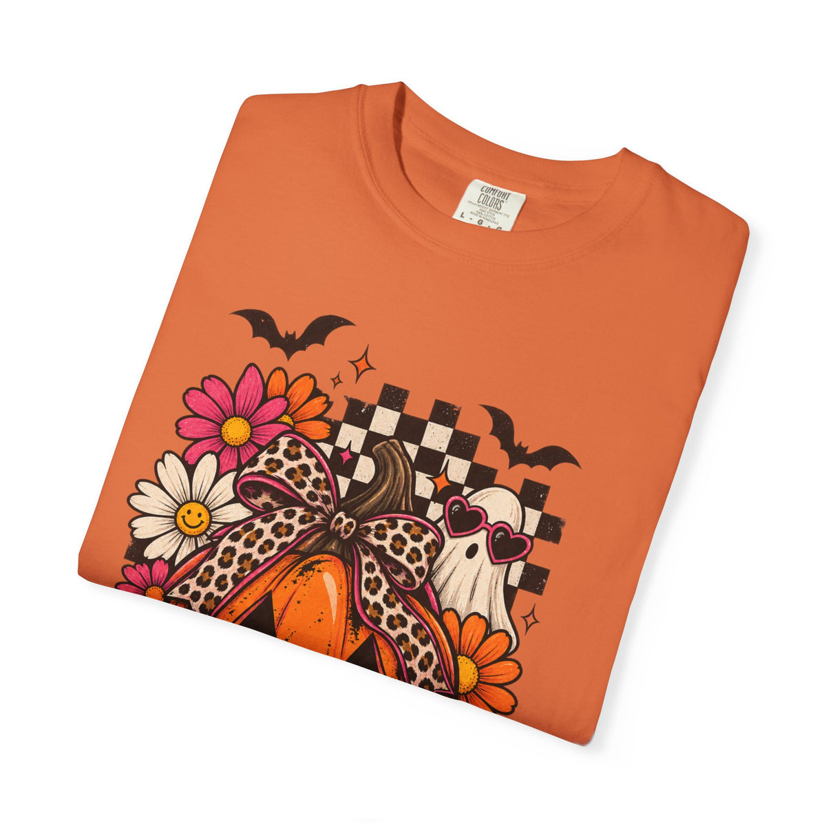Halloween Pumpkin Floral T-Shirt