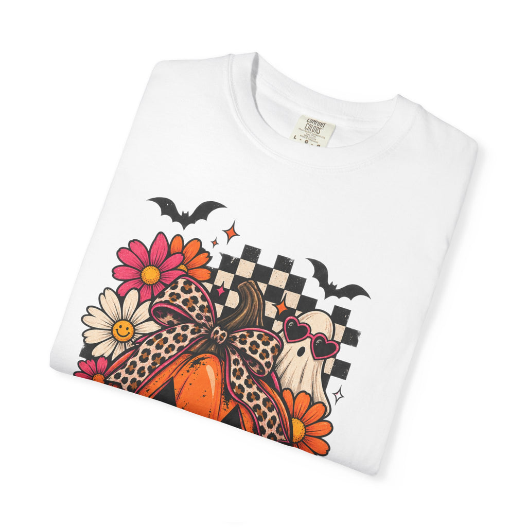 Halloween Pumpkin Floral T-Shirt
