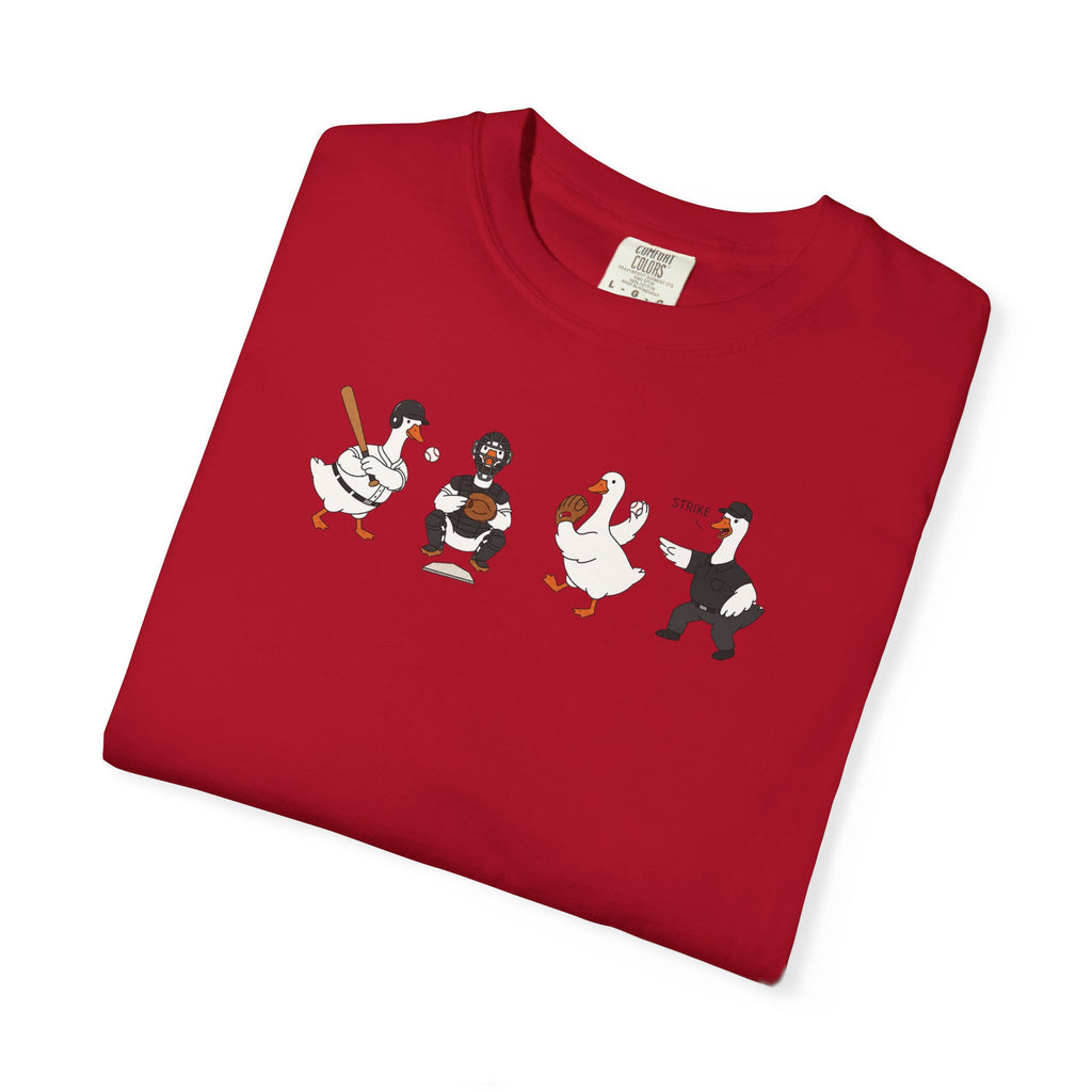 Vintage Baseball Players Graphic T-Shirt — Cute Retro Dugout Illustration
