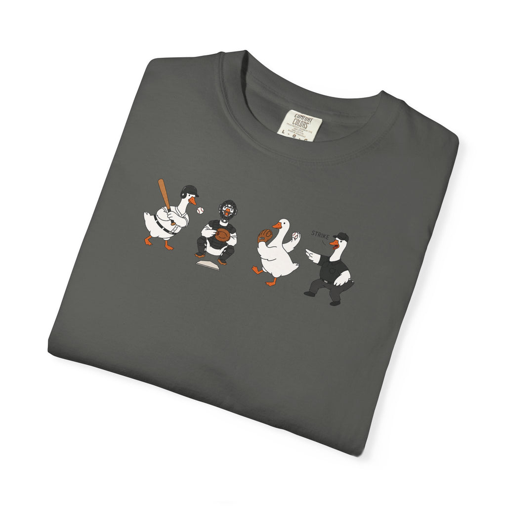 Vintage Baseball Players Graphic T-Shirt — Cute Retro Dugout Illustration